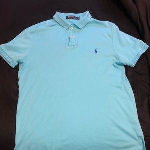 Men’s Polo Ralph Lauren Blue Mesh Shirt